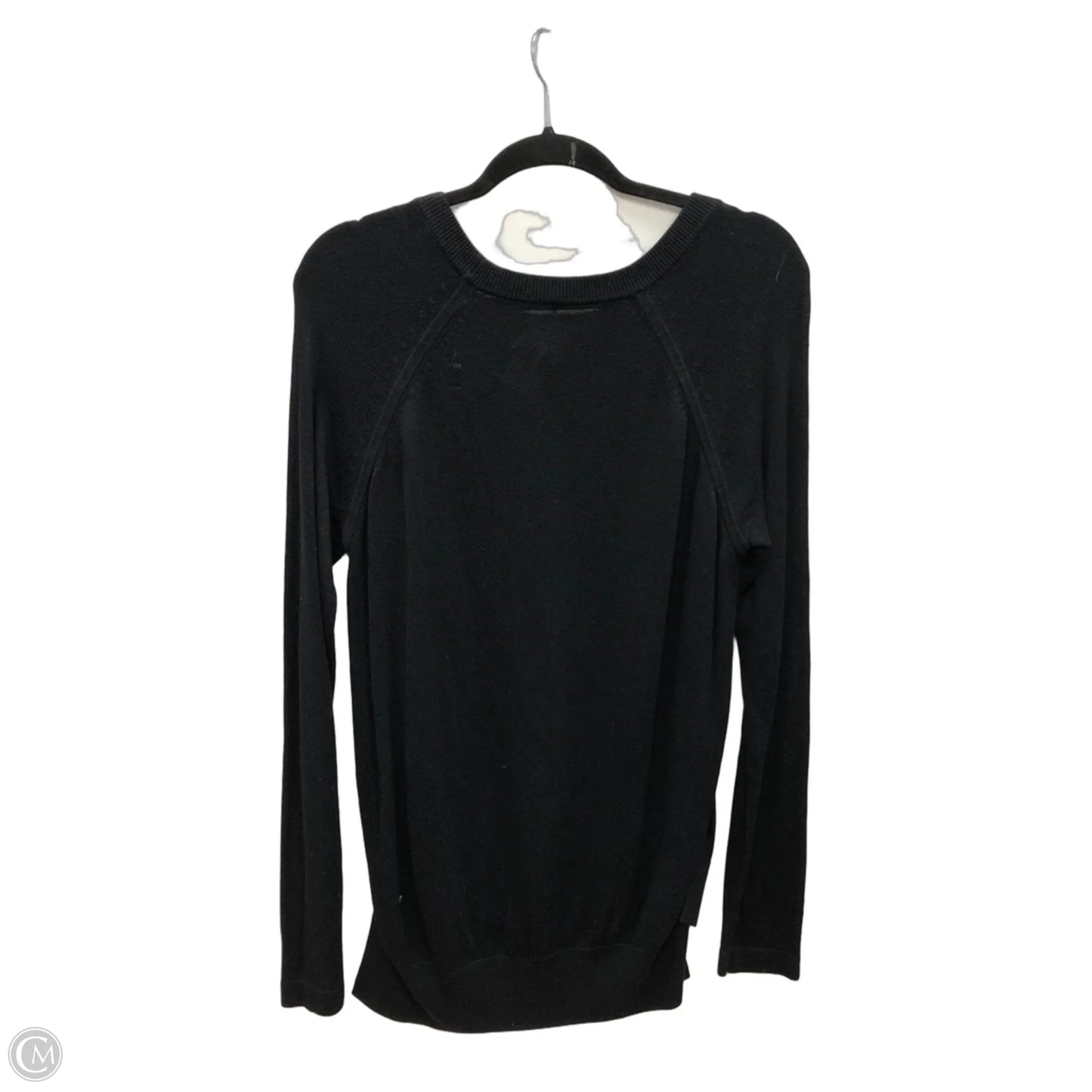 Athletic Top Long Sleeve Crewneck By Lululemon In Black, Size: 4