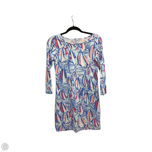 Dress Designer By Lilly Pulitzer In Blue & White, Size: Xs