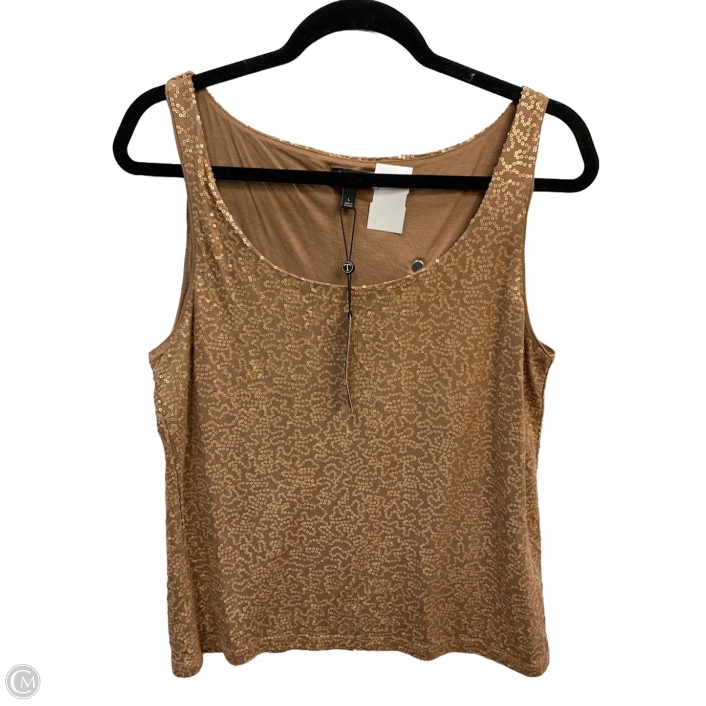 Tank Top By Talbots In Brown, Size: L