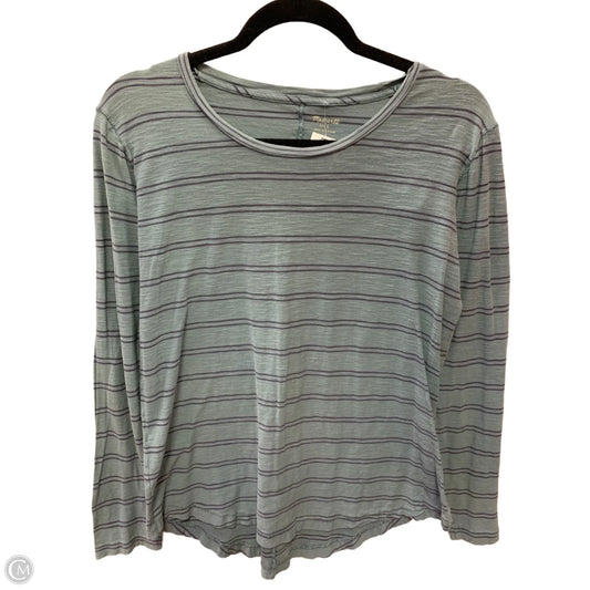 Top Long Sleeve By Madewell In Aqua, Size: L