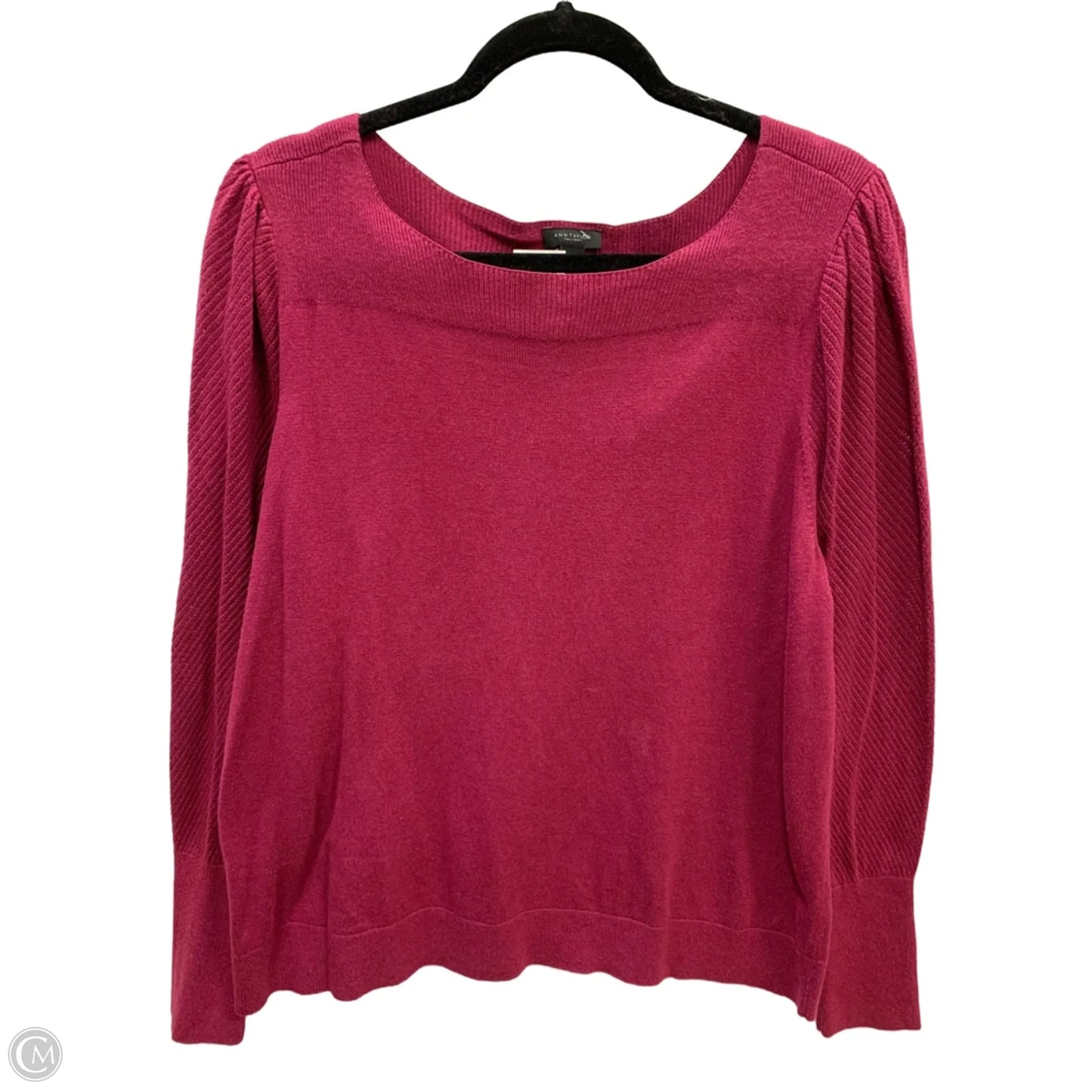 Top Long Sleeve By Ann Taylor In Pink, Size: Xxl