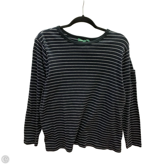 Top Long Sleeve By Lauren By Ralph Lauren In Striped Pattern, Size: 1x