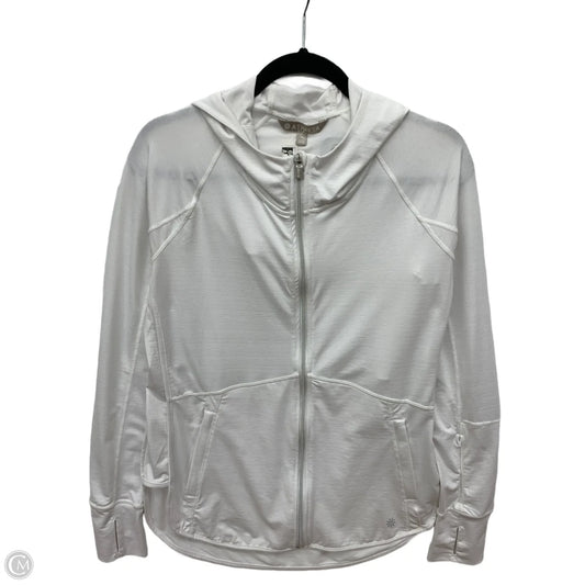 Athletic Jacket By Athleta In White, Size: M