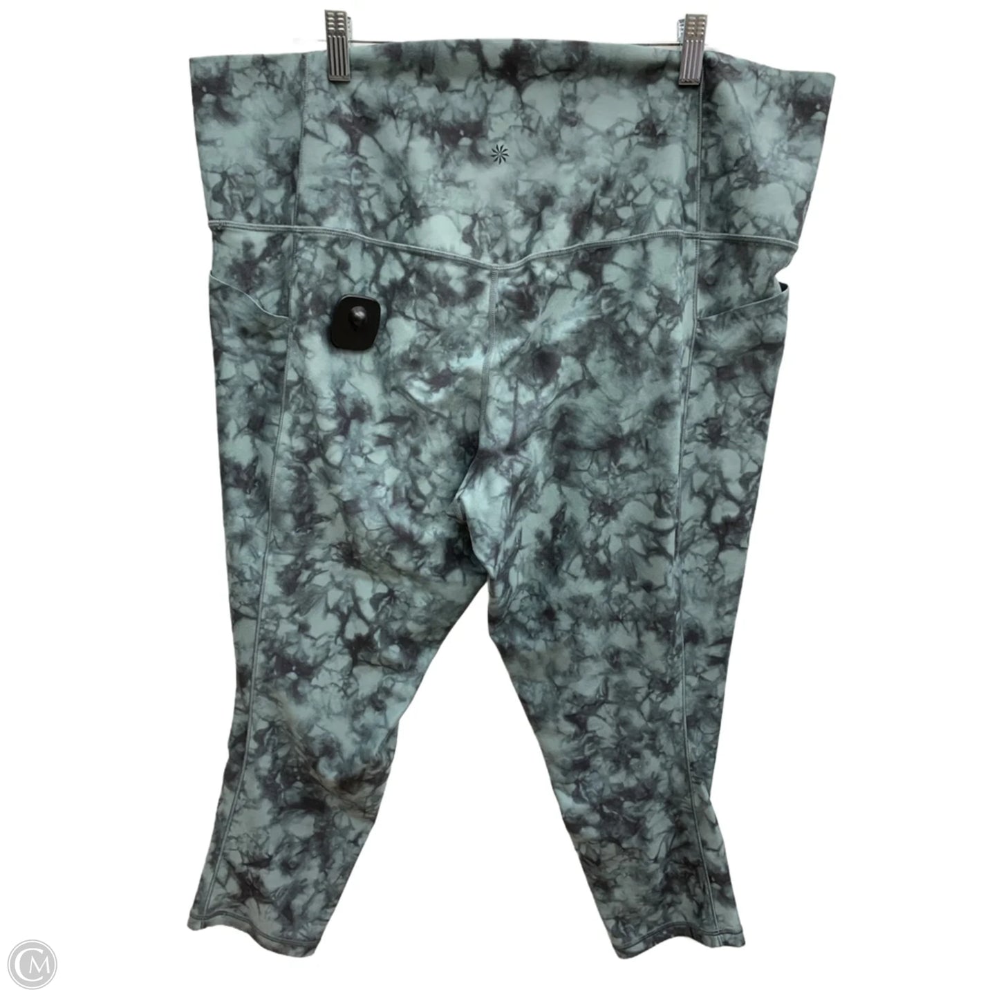 Athletic Leggings By Athleta In Teal, Size: 3x