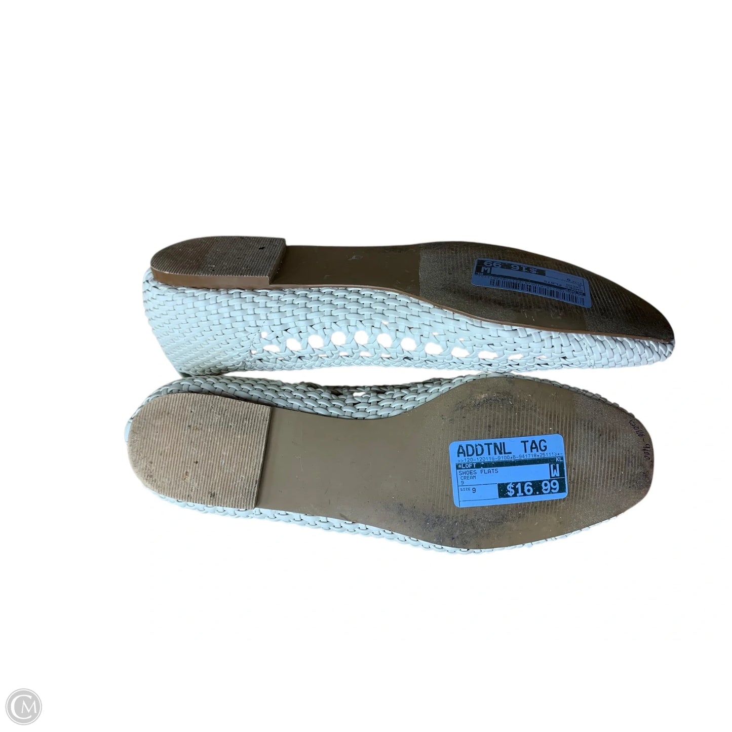 Shoes Flats By Loft In Cream, Size: 9