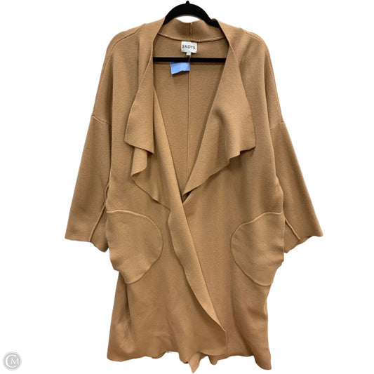 Cardigan By Clothes Mentor In Tan, Size: Xxl