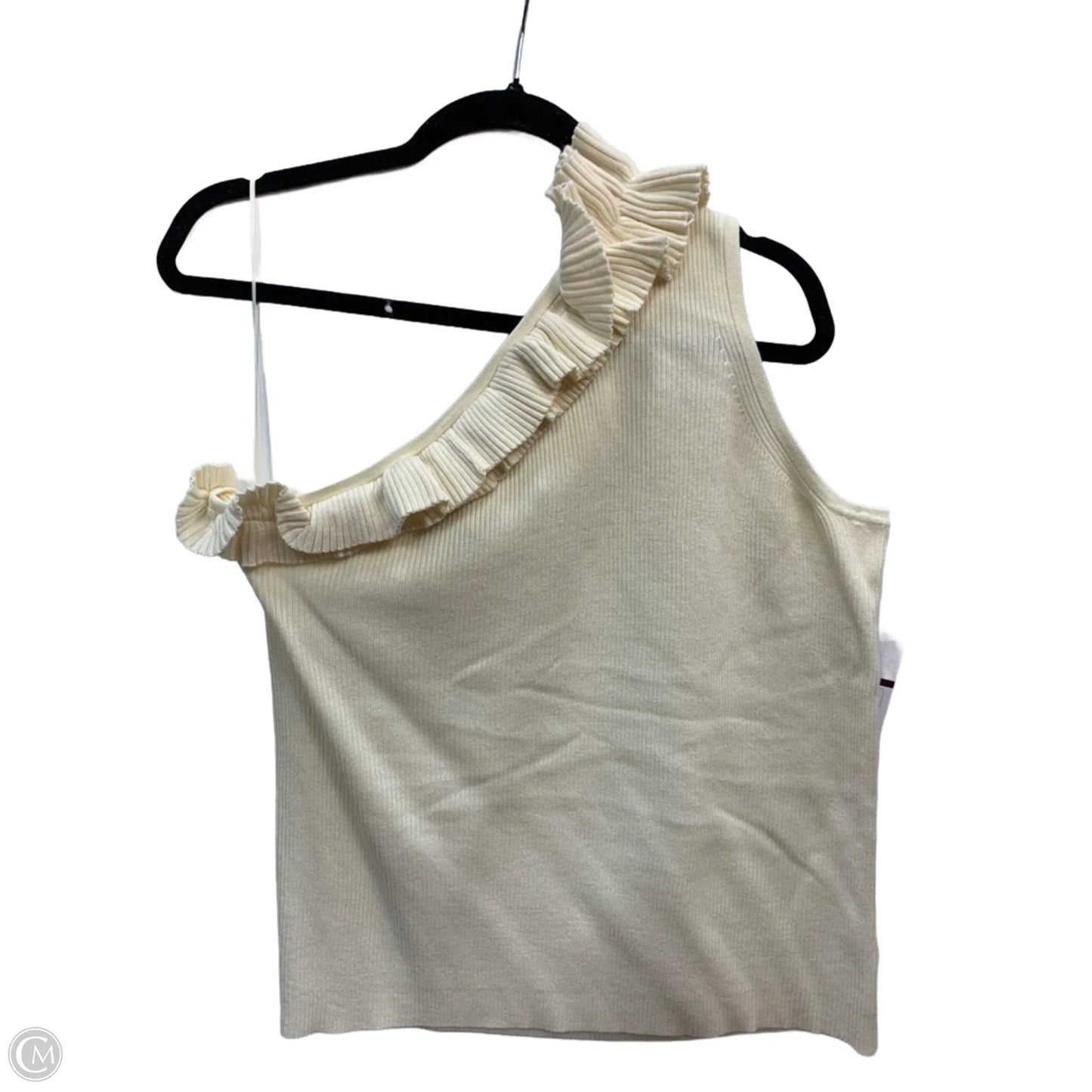 Top Short Sleeve By Sofia By Sofia Vergara In Cream, Size: Xxl