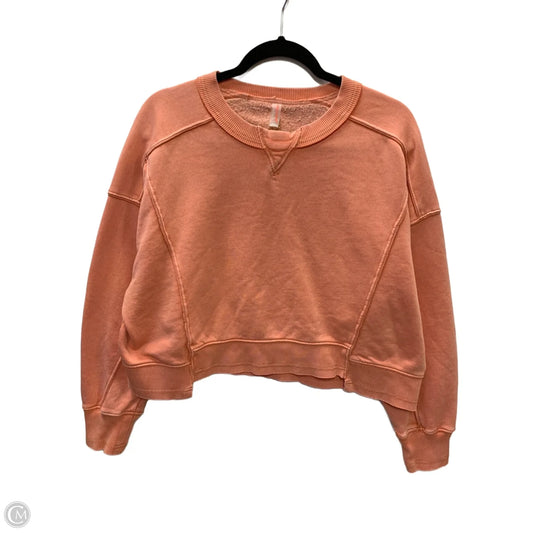Sweatshirt Crewneck By Free People In Coral, Size: 2