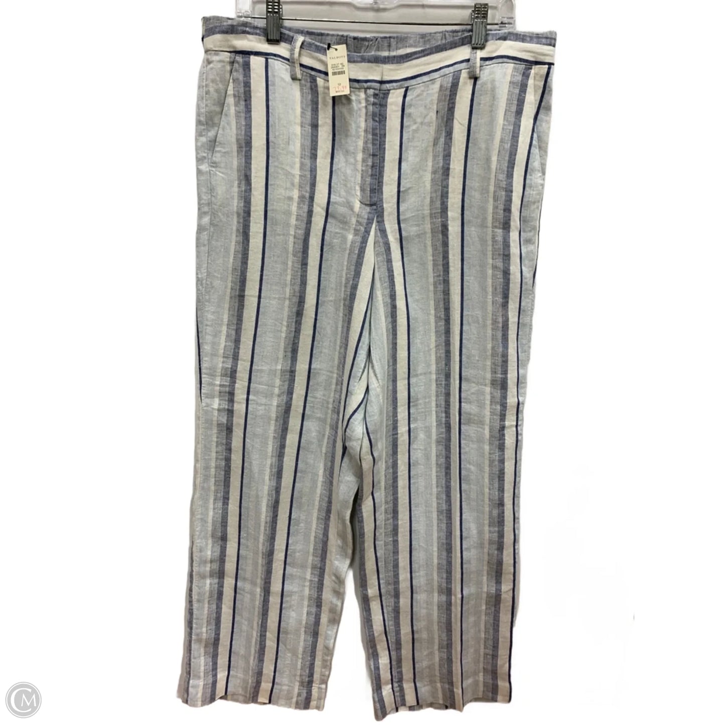 Pants Linen By Talbots In Blue, Size: 12