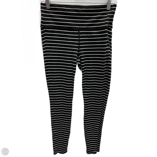 Athletic Leggings By Athleta In Striped Pattern, Size: M