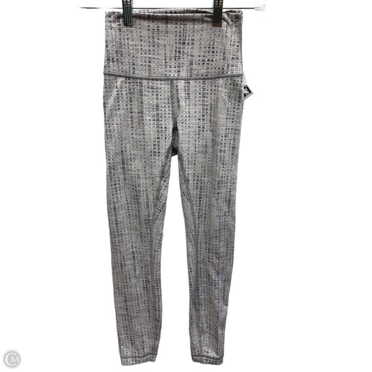 Athletic Leggings By Lululemon In Grey, Size: 0