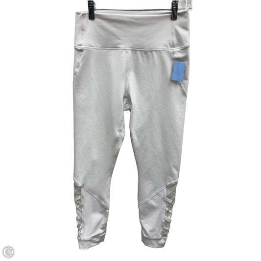 Athletic Leggings By Fabletics In White, Size: M
