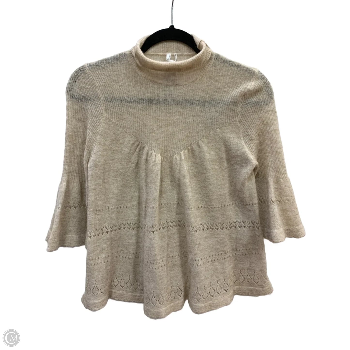 Sweater By Anthropologie In Tan, Size: Xs