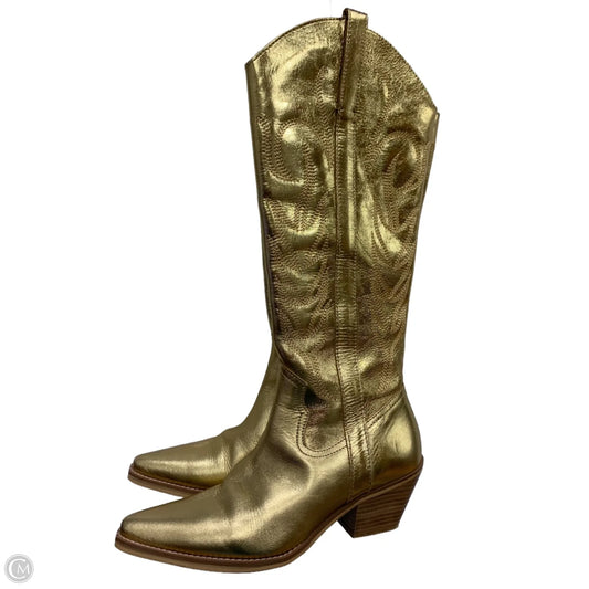 Boots Western By Coconuts In Gold, Size: 6.5