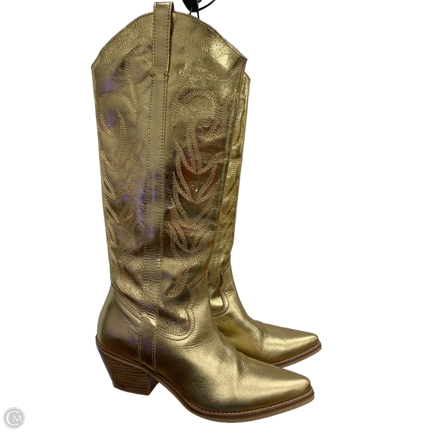 Boots Western By Coconuts In Gold, Size: 6.5