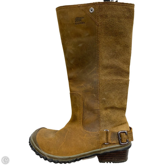 Boots Mid-calf Flats By Sorel In Brown, Size: 6.5