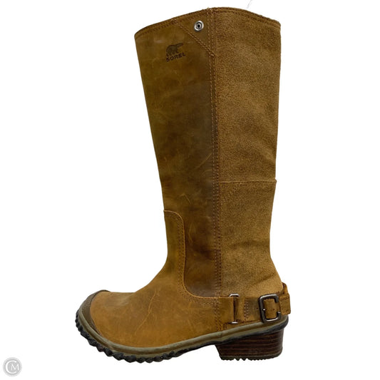 Boots Mid-calf Flats By Sorel In Brown, Size: 6.5