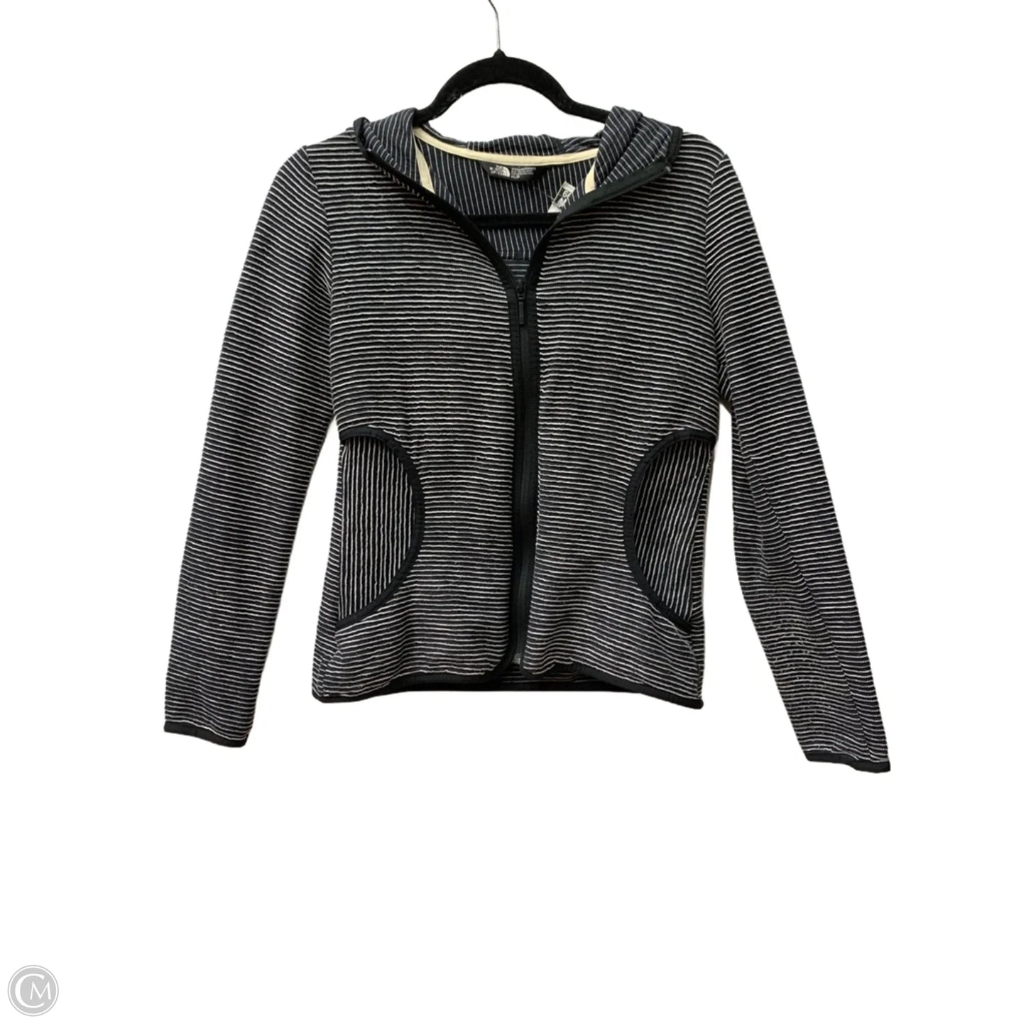 Athletic Jacket By The North Face In Black & White, Size: Xs