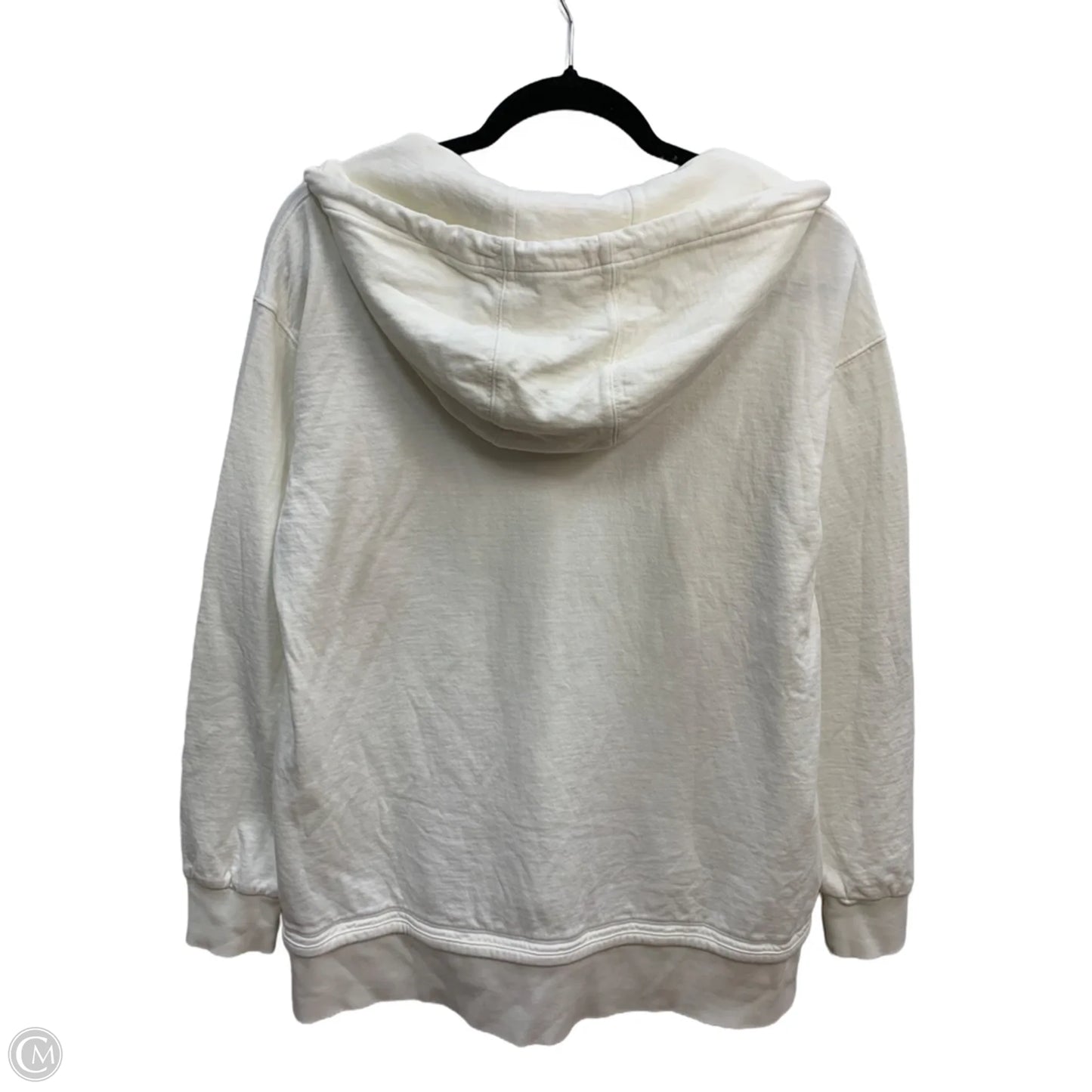 Sweatshirt Hoodie By Athleta In Cream, Size: M