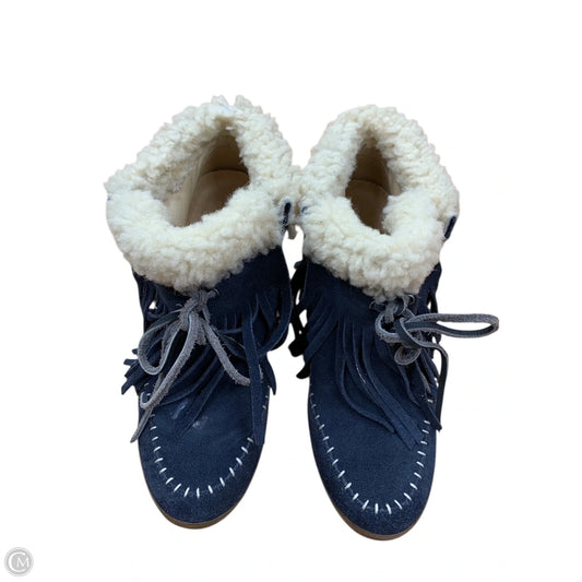 Boots Ankle Heels By Koolaburra By Ugg In Navy, Size: 7