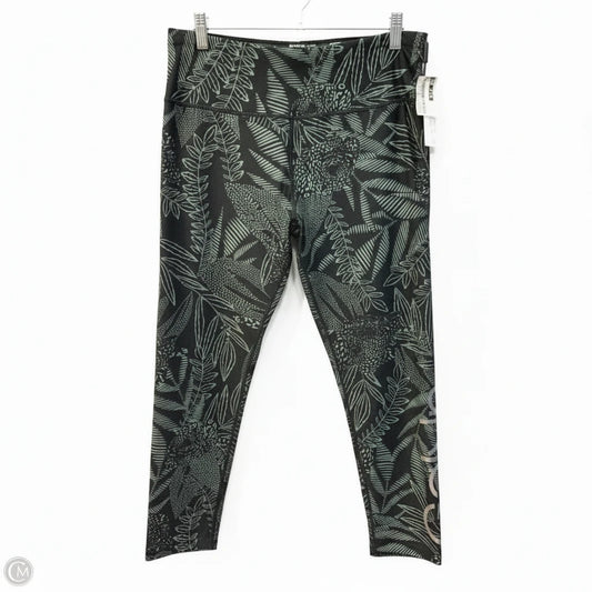 Athletic Leggings By Calvin Klein Performance In Multi-colored, Size: Xl