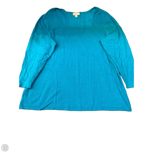 Top Long Sleeve By Belle By Kim Gravel In Blue, Size: 2x