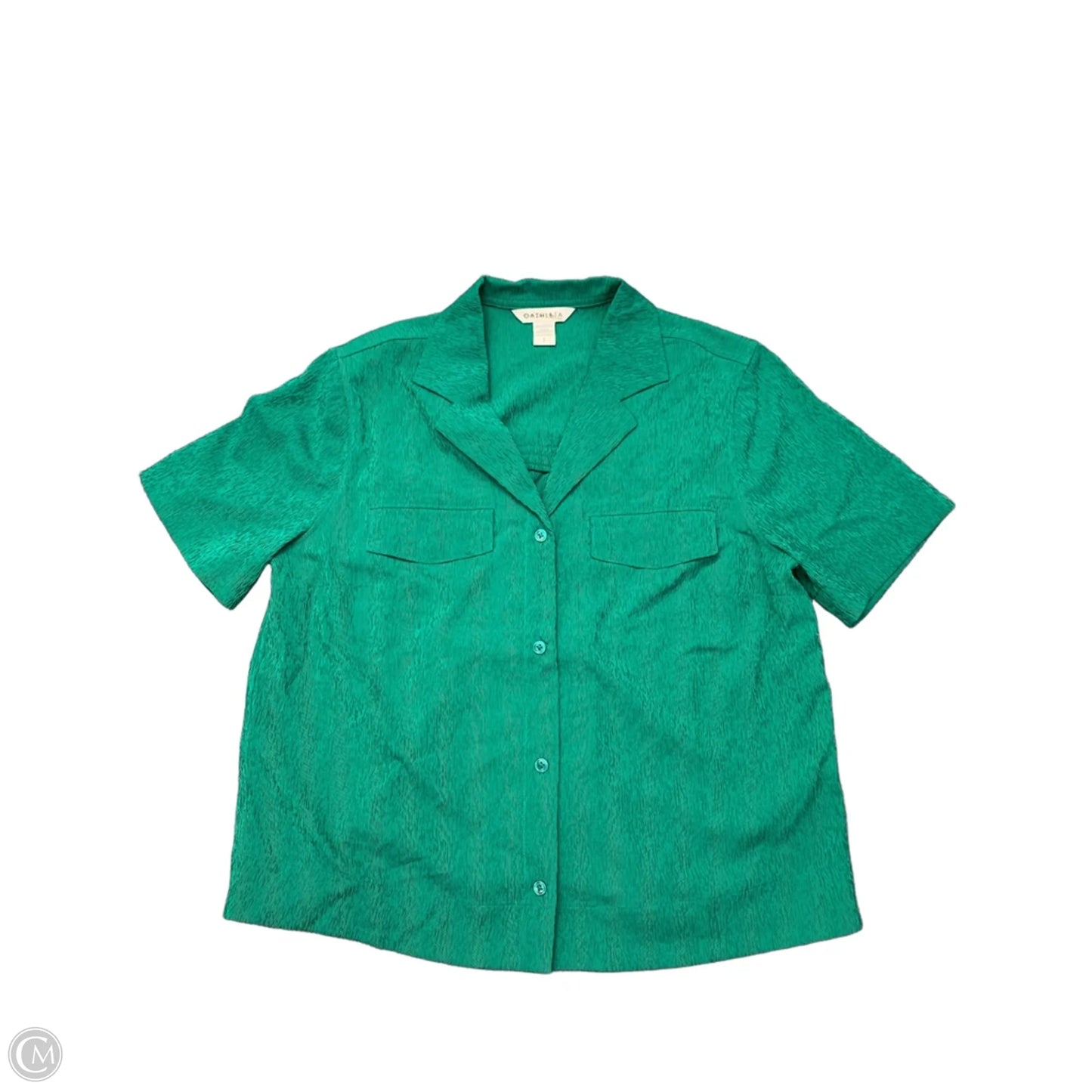 Top Short Sleeve By Athleta In Green, Size: S