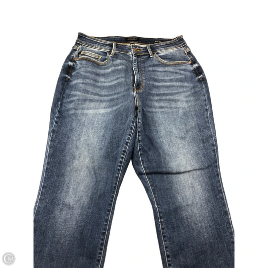 Jeans Straight By Judy Blue In Blue, Size: 14