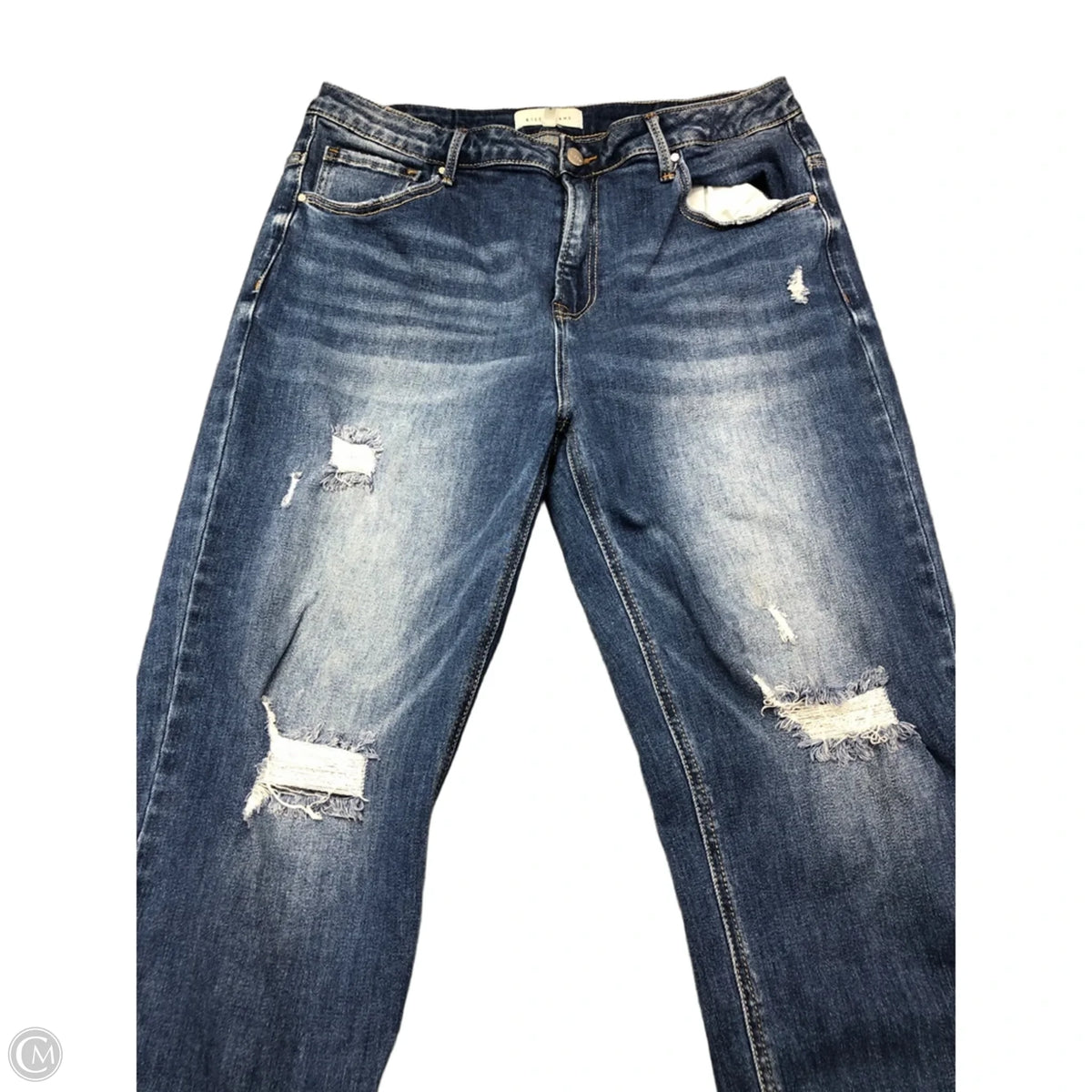 Jeans Straight By Risen In Blue, Size: 1x
