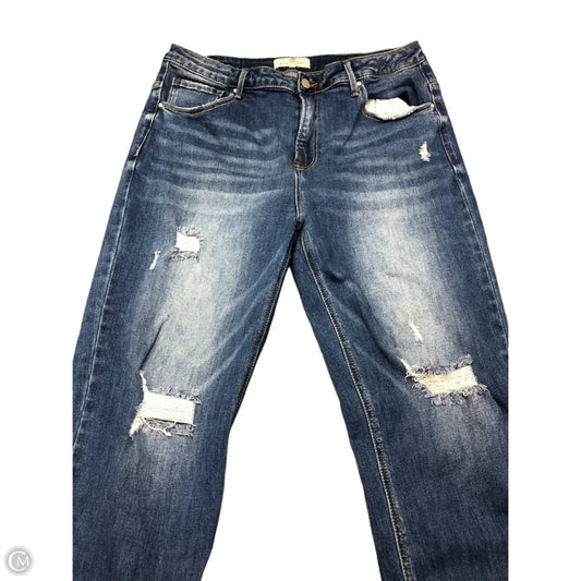 Jeans Straight By Risen In Blue, Size: 1x
