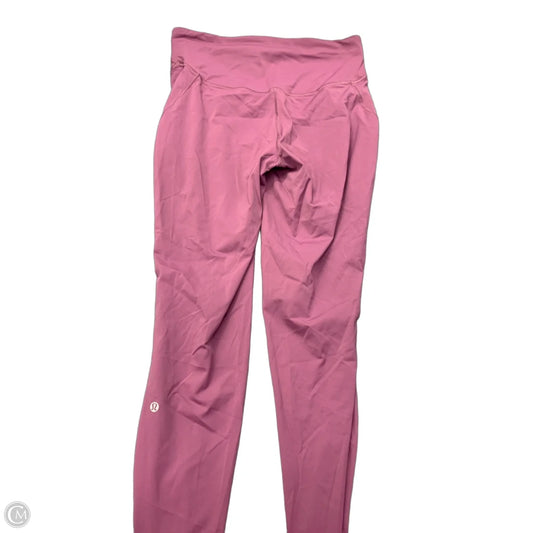 Athletic Leggings By Lululemon In Mauve, Size: 10