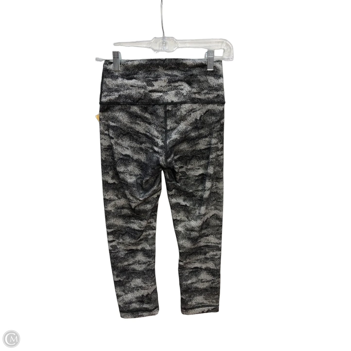 Athletic Leggings By Lululemon In Black & White, Size: 6