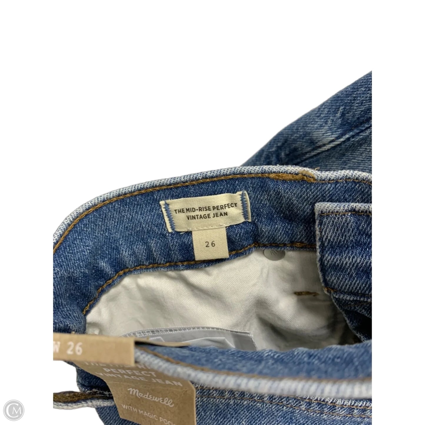 Jeans Straight By Madewell In Blue Denim, Size: 2