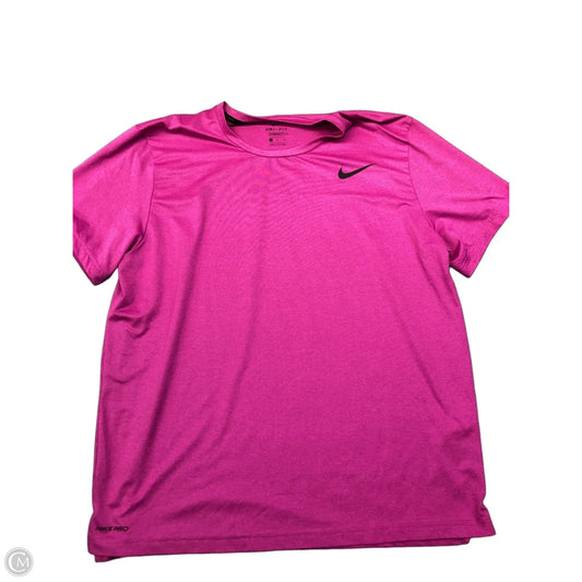 Athletic Top Short Sleeve By Nike In Purple, Size: Xl