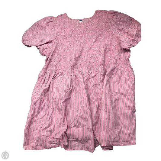Dress Casual Short By Old Navy In Pink, Size: 4x