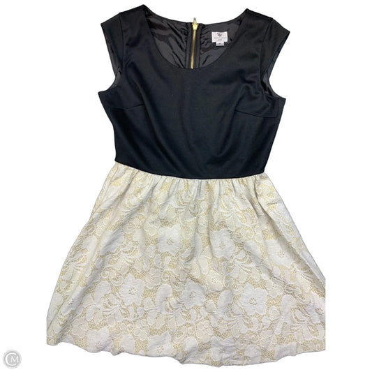 Dress Party Short By Worthington In Black & Cream, Size: 6