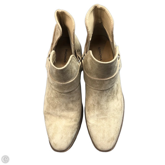 Boots Ankle Heels By Sonoma In Tan, Size: 6