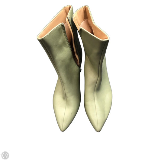 Boots Ankle Heels By Journee In Green, Size: 9