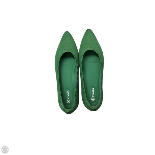 Shoes Flats By Vivaia In Green, Size: 11.5