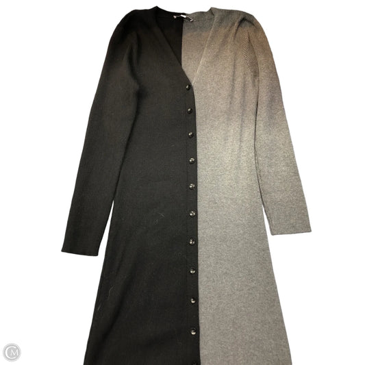 Dress Sweater By Nanette By Nanette Lepore In Black & Grey, Size: L