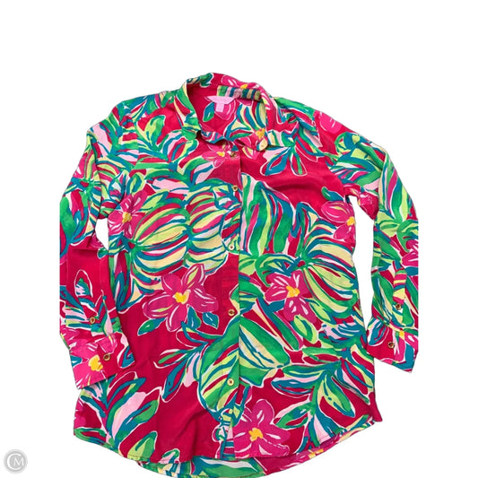 Top Long Sleeve Designer By Lilly Pulitzer In Multi-colored, Size: S