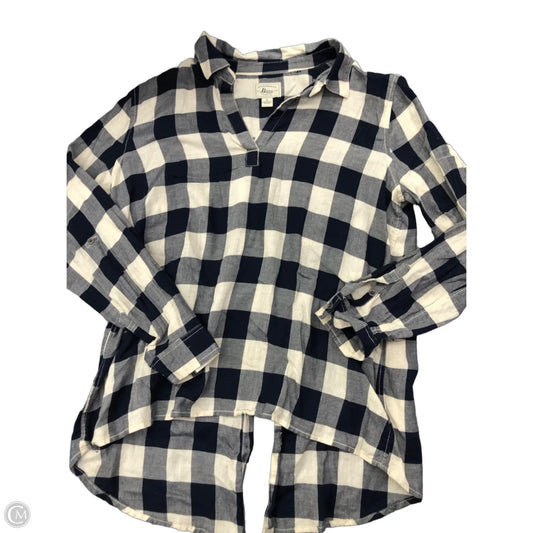 Top Long Sleeve By Bass In Navy, Size: Xl