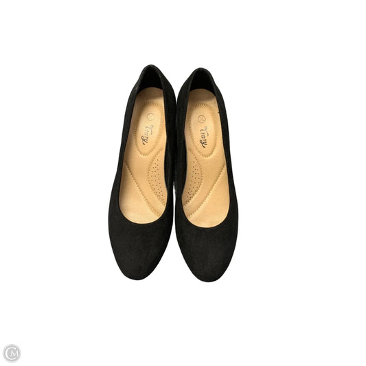 Shoes Heels Wedge By Clothes Mentor In Black, Size: 7