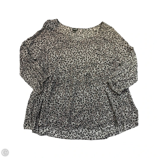 Top Long Sleeve By Torrid In Grey, Size: 3x