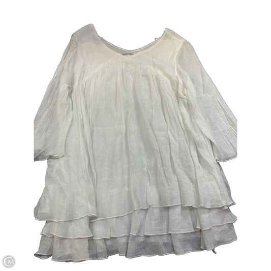Top Long Sleeve By Clothes Mentor In White, Size: 2x
