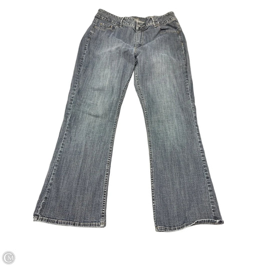 Jeans Straight By Riders In Blue Denim, Size: 16