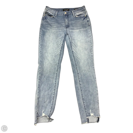 Jeans Skinny By Judy Blue In Blue Denim, Size: 10