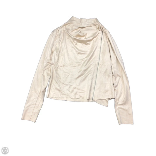 Top Long Sleeve By Main Strip In Cream, Size: L