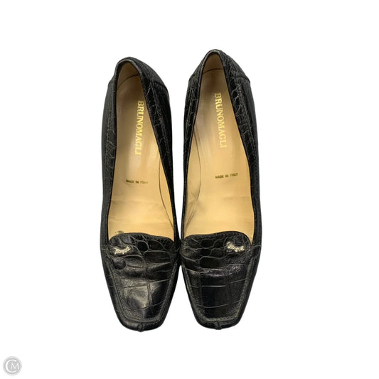 Shoes Heels Block By Bruno Magli Shoes In Black, Size: 9.5