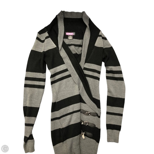Dress Sweater By Say What In Black & Grey, Size: S